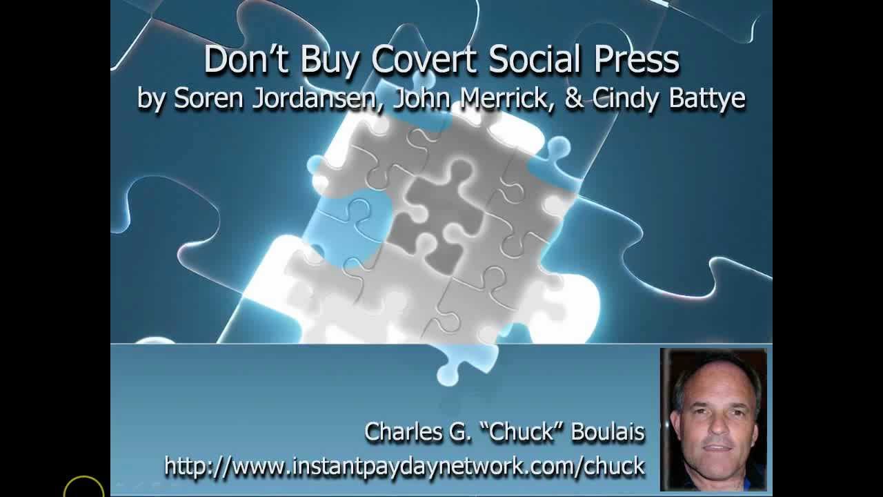 DON'T BUY Covert Social Press by Soren Jordansen; Covert Social Press VIDEO REVIEW
