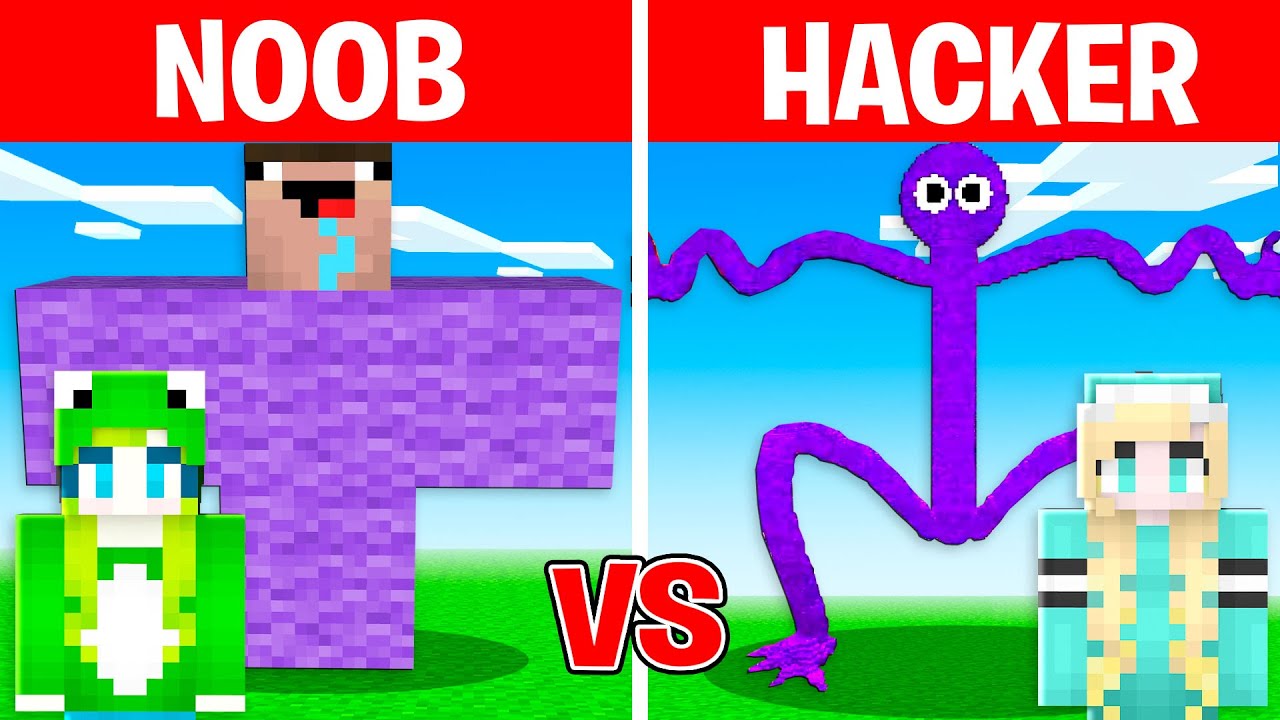 Hacker Man Ranbow NOOB vs HACKER I Cheated In a RAINBOW FRIENDS Build Challenge! - YouTube