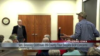 Sen. Chuck Grassely continues 99-county tour despite GOP concerns over protestors