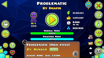 geometry dash problematic 100% (Easy Demon)