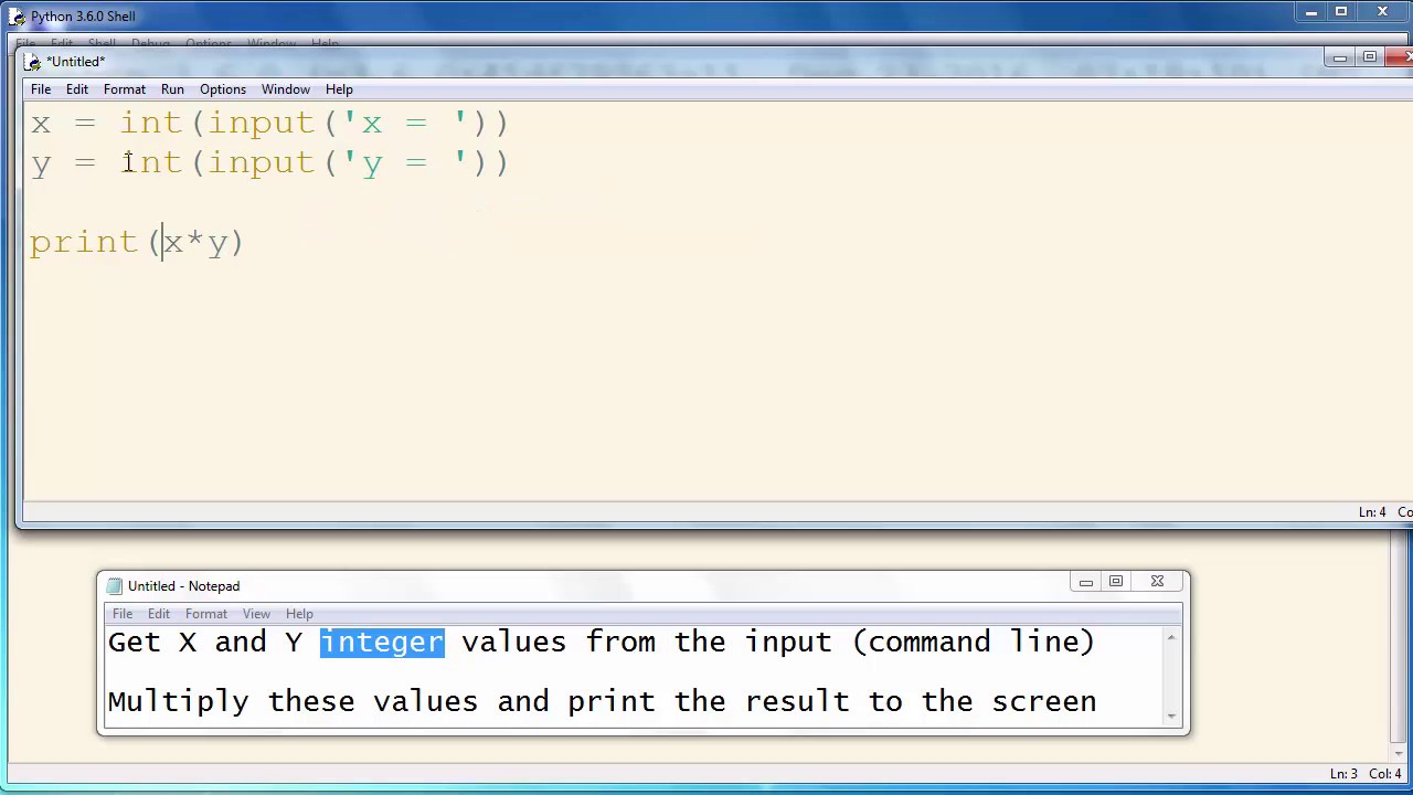 Python - Challenge 1 - Get two Values from the Command Line, Multiply ...