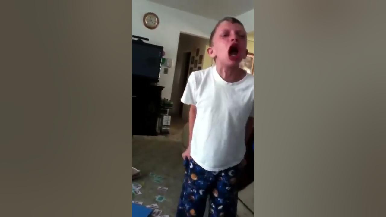 10 yr old tantrum YouTube