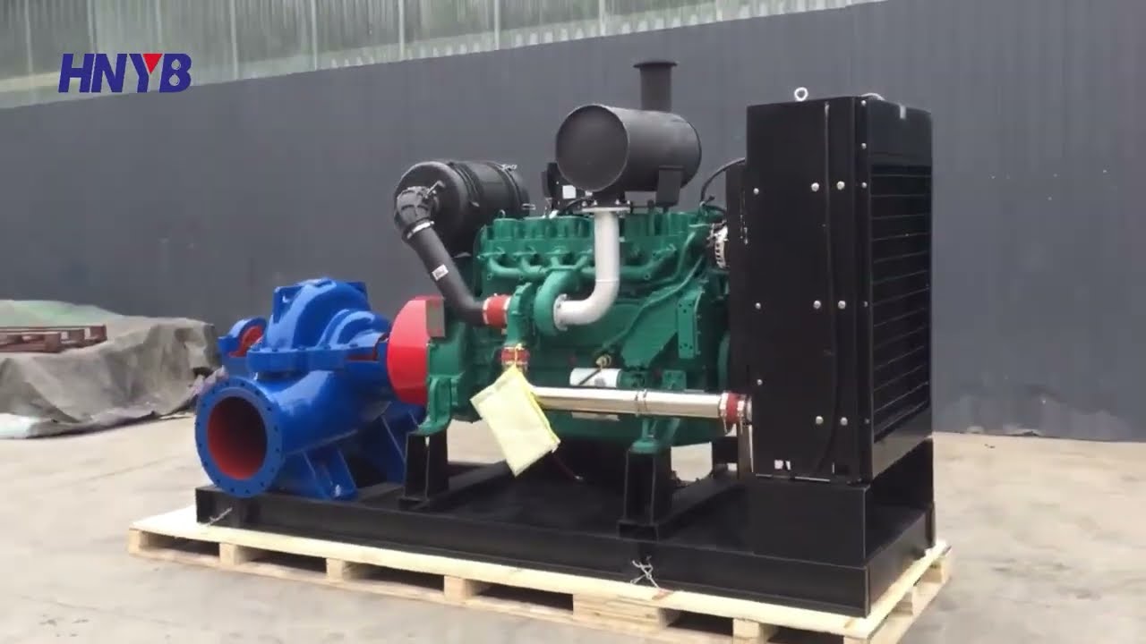 Diesel engine driven double suction split case pump—HNYB PUMBS