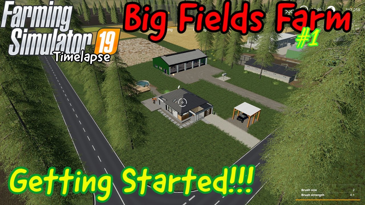 BIG FIELDS FARM | GETTING STARTED!!! | FS19 Timelapse | #1 | Xbox one X