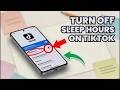 How to Turn Off Sleep Hours on TikTok