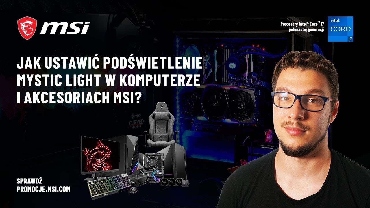 Jak ustawić podświetlenie Mystic Light w komputerze i akcesoriach MSI