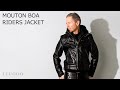【LIUGOO】【Brand：LIUGOO LEATHERS】MOUTON BOA RIDERS JACKET【品番：SRYCW01C】