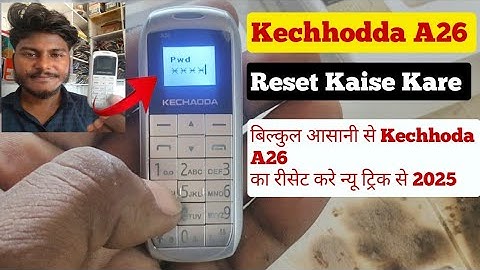 Kechaoda A26 Reset Setting | How to reset Kechaoda a26 Reset code | Kechhodda A26 Ka Lock Kaise Tode