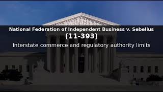 11-393 - National Federation of Independent Business v. Sebelius - Supreme Court case