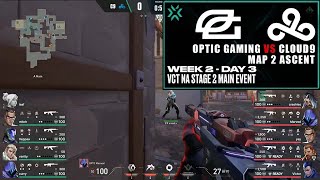 OpTic Gaming vs Cloud9 - VCT NA Stage 2 Main Event - Week 2 Day 3 Map 2 Ascent