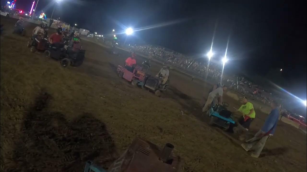 Grayson county fair mower derby night 1 YouTube