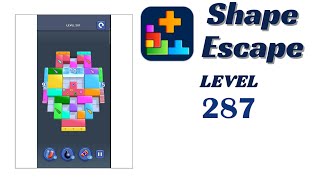 🔥 Shape Escape Level 287 Walkthrough | Can You Solve It 🧠💥