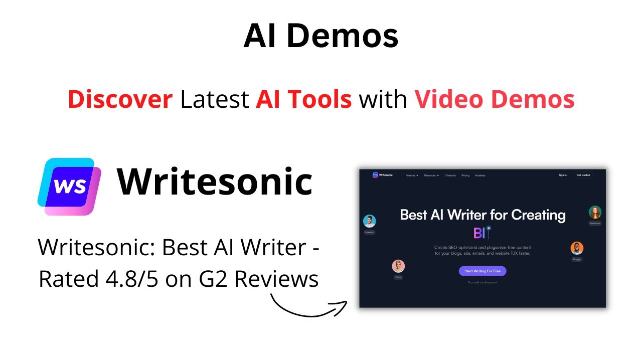Writesonic demo thumbnail