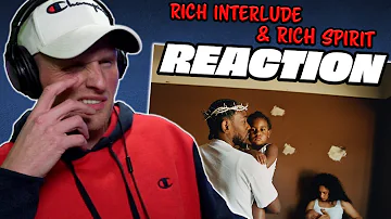 Kendrick Lamar - Rich (Interlude) & Rich Spirit REACTION