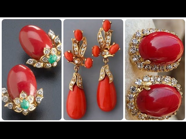 70's Coral Earrings | Maloy's Jewelry
