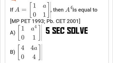 How to find Matrix/ Matrices short cut trick for nda/jee/kvs/dsssb/up tgt pgt maths