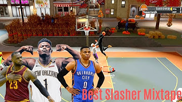 THE MOST OP SPEEDBOOSTING SLASHER BUILD IN NBA 2K20 || Slasher Mixtape