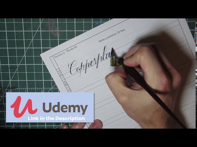 Modern Calligraphy Uppercase Practice Sheets - Calligrascape