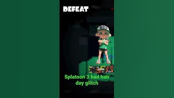Having A Bad Hair Day In Splatoon 3 Splatfest (Glitch I don’t know how it happened)