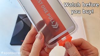 Torras Screen Protector For Iphone 17 Promax, Anti Shatter 9H Privacy Screen Protector Demo