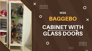 IKEA Baggebo Cabinet with Glass Doors (affordable glass cab for anime figures)