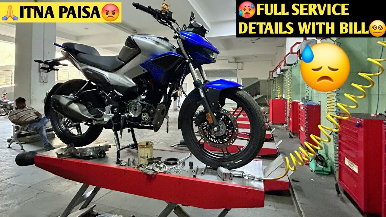 finally-hero-xtreme-125r-1st-servicing-cost-with-bill-important