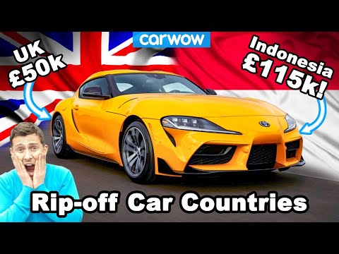The £115K Toyota Supra and 7 other cars which are crazy expensive in some countries!