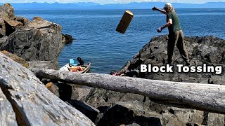 Beachcombing for Cedar - Block Tossing