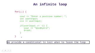 Introduction to infinite loops - Theory