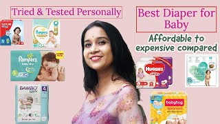 Diaper | Best baby diapers in India | Best diapers for baby || Pampers | Huggies | Babyhug