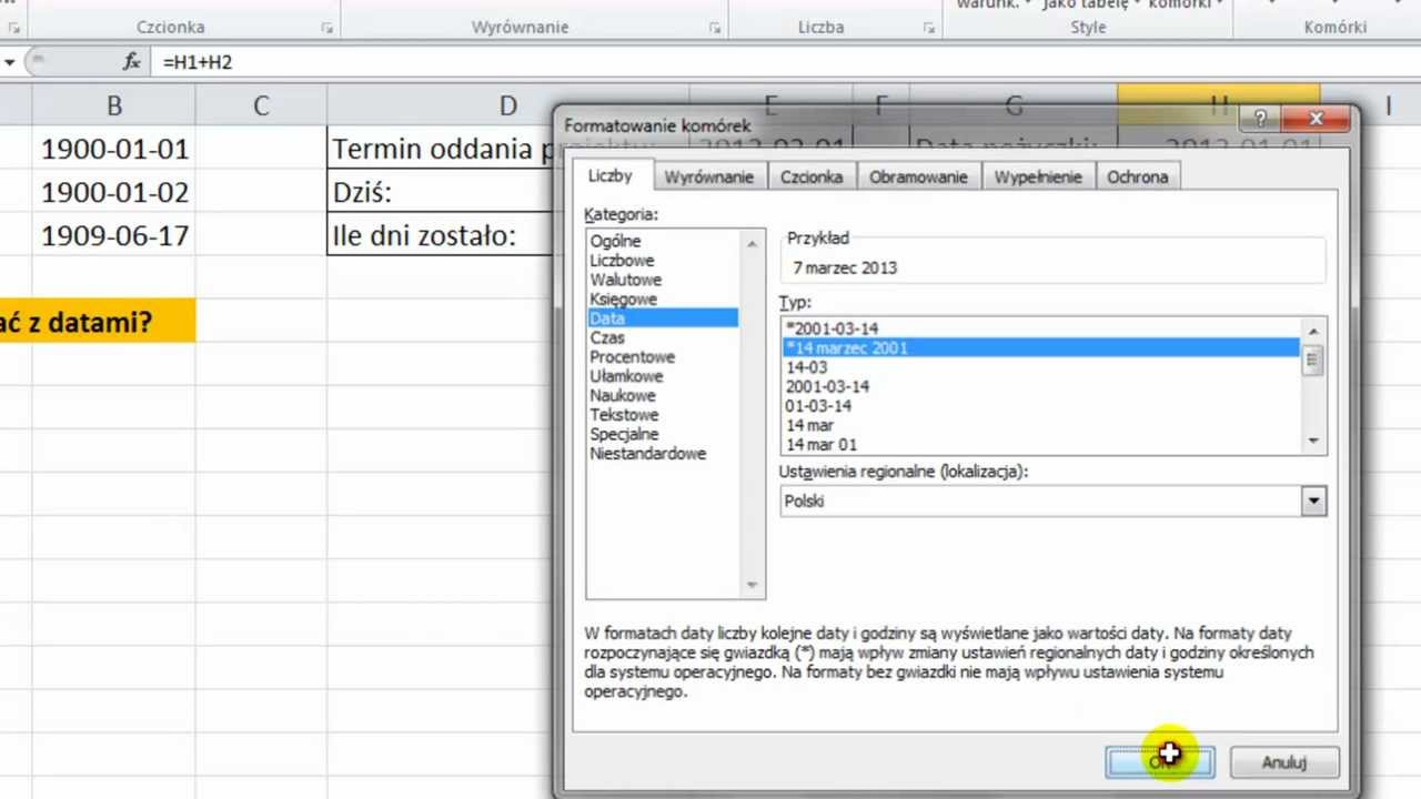 Jak Dodawać I Odejmować Ułamki Excel Data Czym Jest W Excelu I Jak Dodawa I Odejmowa Daty I Dni 101696