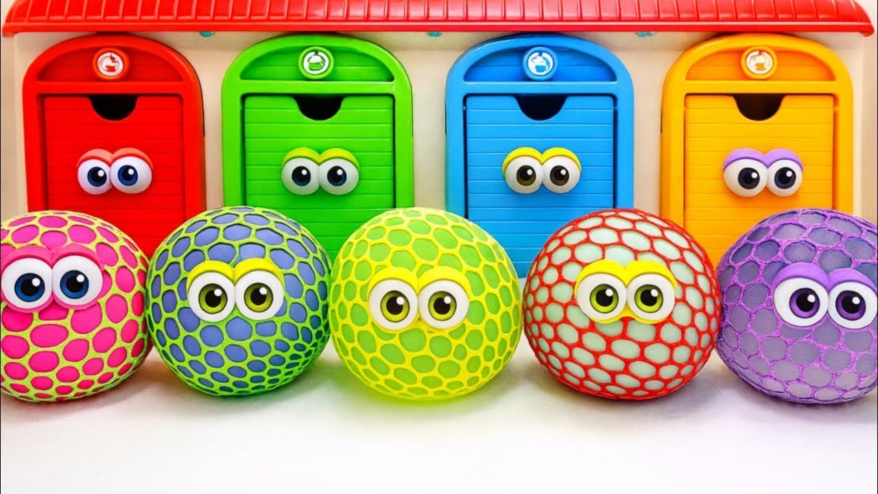 Satisfying Garage ASMR | Oddly Real DIY Magic Garage from 4 Color Net Balls Soda Slimes Cutting ASMR