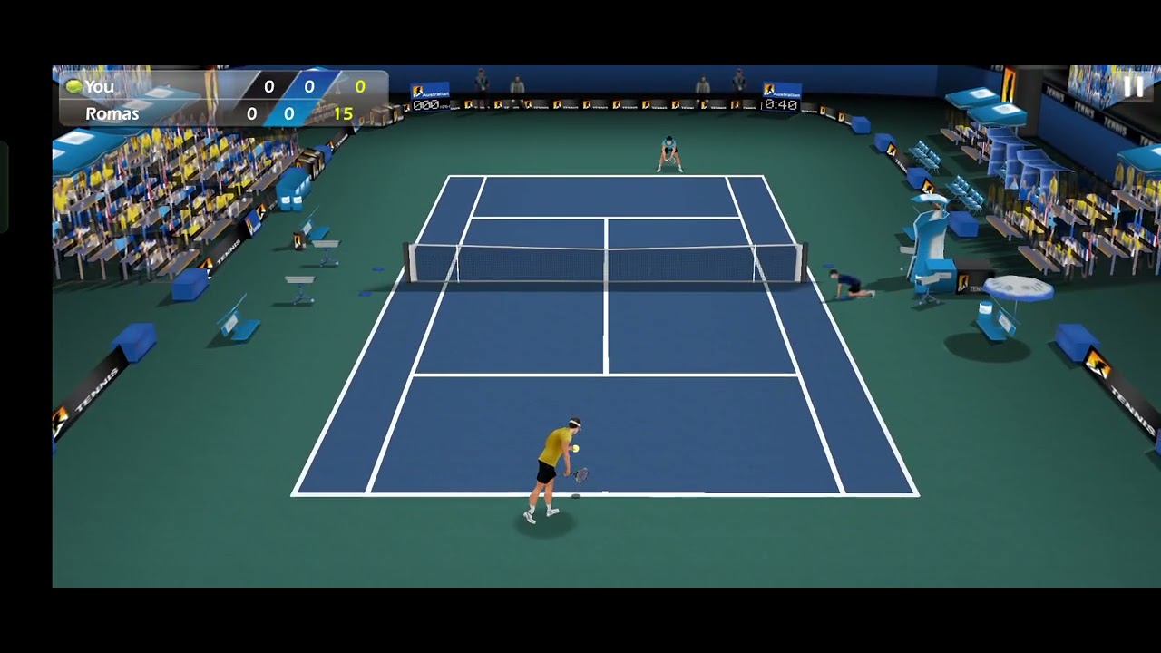 3D Tennis Game Simple game win YouTube