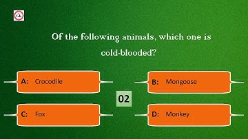 Of the following animals, which one is cold blooded?  @testyourgk977