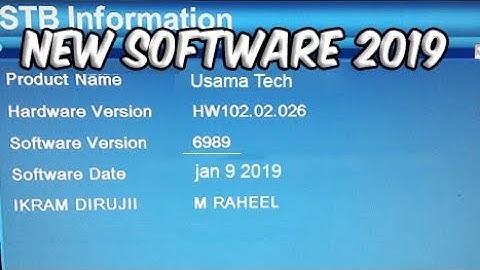 ALI3510C HW102.02.026 POWERVU KEY NEW SOFTWARE BY USB || Usama Tech