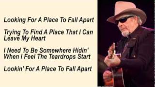 Merle Haggard - A Place To Fall Apart with Lyrics chords