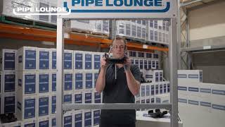 How to install multiple vertically stacked Pipelounge supports using a single rod