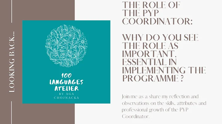 Looking Back: The role of the PYPCo -Why do you see the role as important in implementing the PYP?