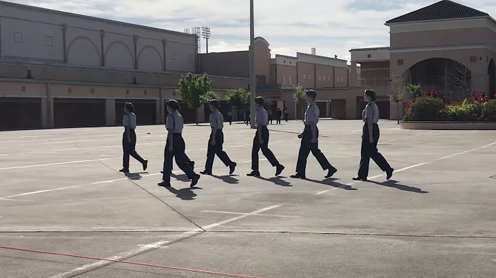 Jupiter High Army JROTC freshman drill team - FIRS...