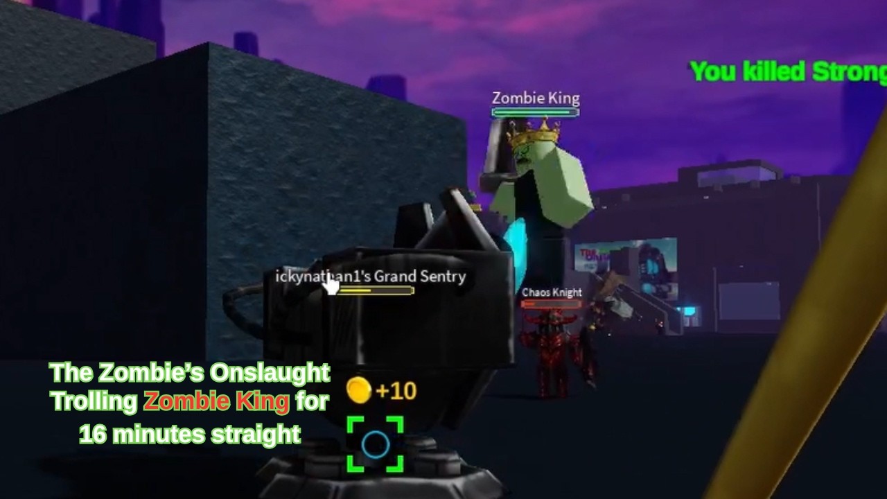 The Zombie's Onslaught: Trolling Zombie King for 16 minutes straight