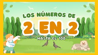 Aprende números Pares de 2 en 2 hasta el 100 | Aula divertida con Geo Aprende números Pares de 2 en 2 hasta el 100 | Aula divertida con Geo