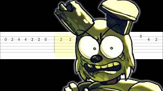 KNEE SPRAIN - Toontrap Chase theme - Bite By Night OST (Easy Guitar Tabs Tutorial)