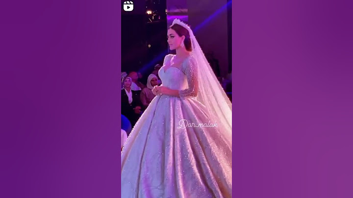 ترانه زماني في عرض ازياء اجمل فستان زفاف ناعمه