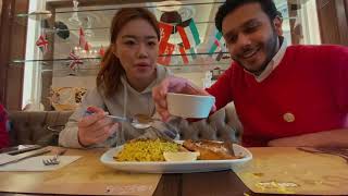 🇨🇳 صينية تجرب الاكل الكويتي مع عبدالرحمن الدين - Chinese trying Kuwaiti food with Abdulrahman 🇰🇼