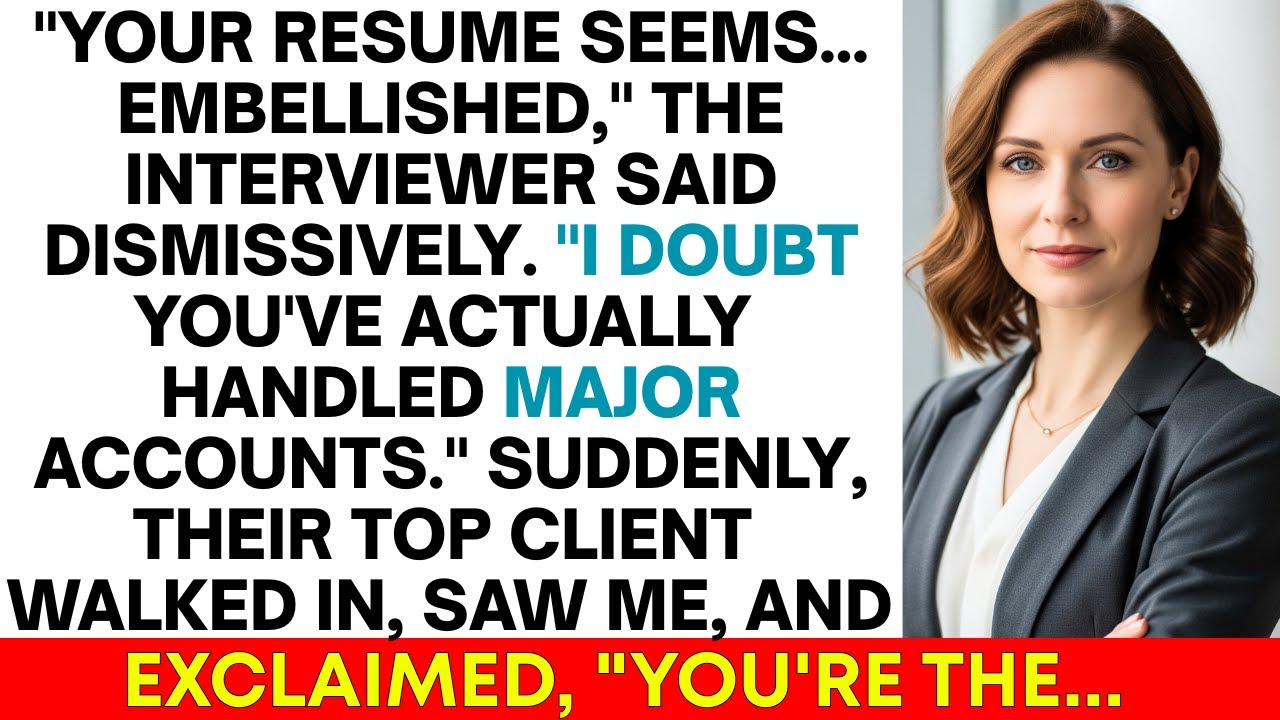 They QUESTIONED My Experience During The Interview—Then Their Top Client Walked In And Said...