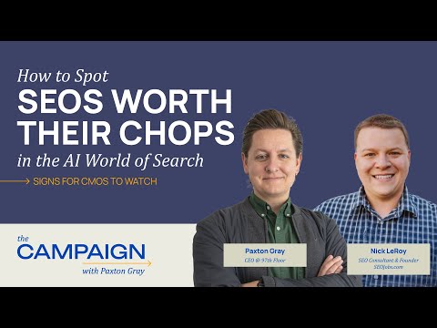 How to Spot SEOs Worth their Chops in the AI World of Search w/ Nick LeRoy, SEO Consultant - video from 97th Floor