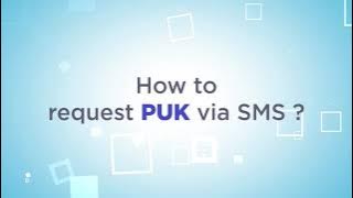 How to request PUK via SMS?