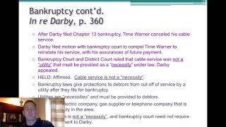 In-house On-site Legal – Brief discussion of bankruptcy