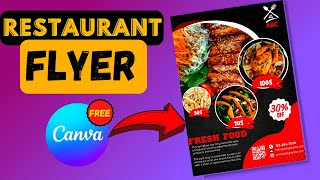 Attractive Restaurant Flyer Design in Canva free screenshot 5