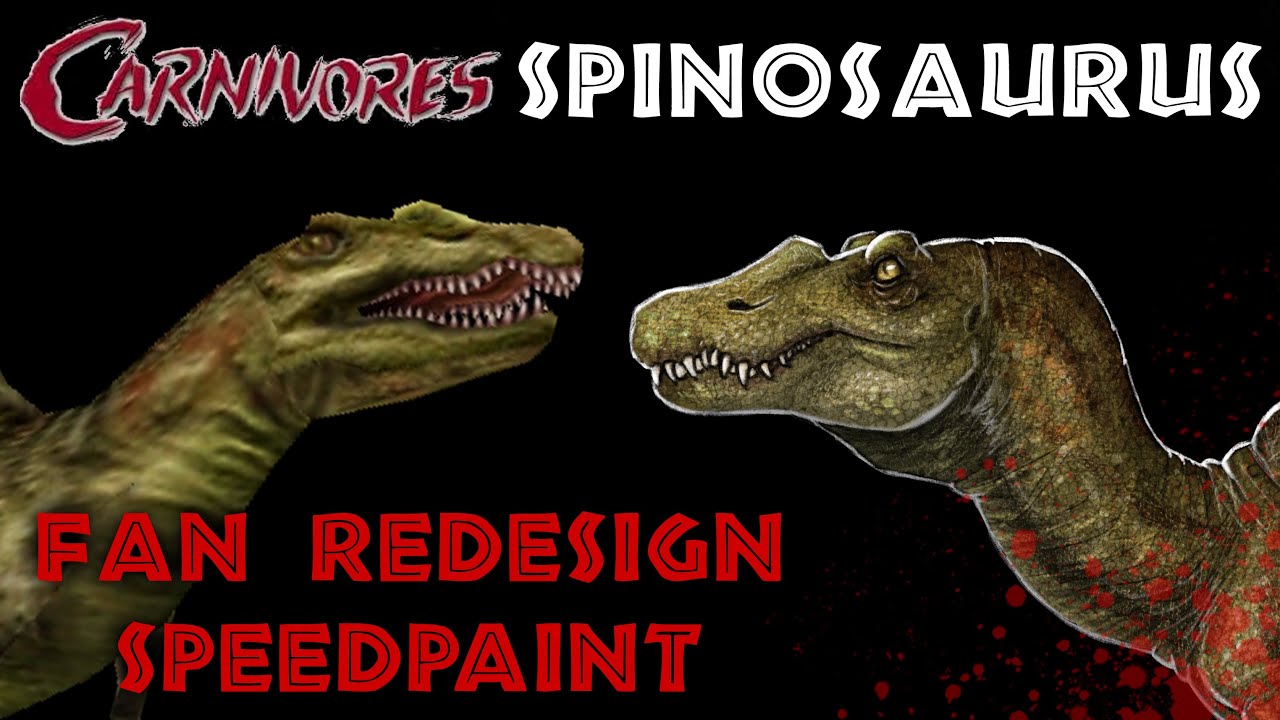 Carnivores: Dinosaur Hunter Spinosaurus | Redesign Fan Art Speedpaint